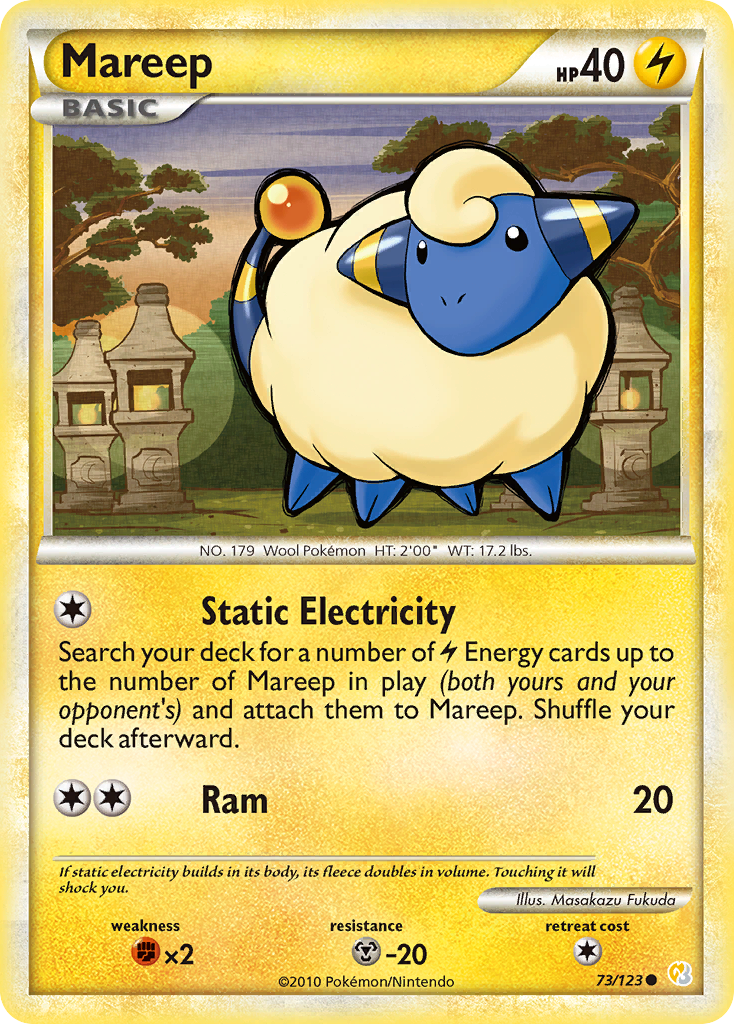HeartGold SoulSilver Mareep #73/123